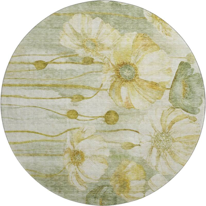 Premium Washable Super Soft Modern Floral Mayfield Rug