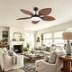 preview thumbnail 19 of 28, 52" Palm Leaf Tropical Ceiling Fan with Light and Remote,Indoor or Outdoor Ceiling Fan,for Farmhouse Living Room Patio