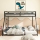 preview thumbnail 4 of 9, Twin over Full Metal Bunk Black for Kids and Adult, Low Profile and Easy Climbing with Stable Ladder
