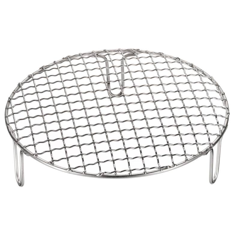 Round Cooking Rack 8.3" Stainless Steel Cross Wire Barbecue Grill W 50mm Legs - 8.3 Inch