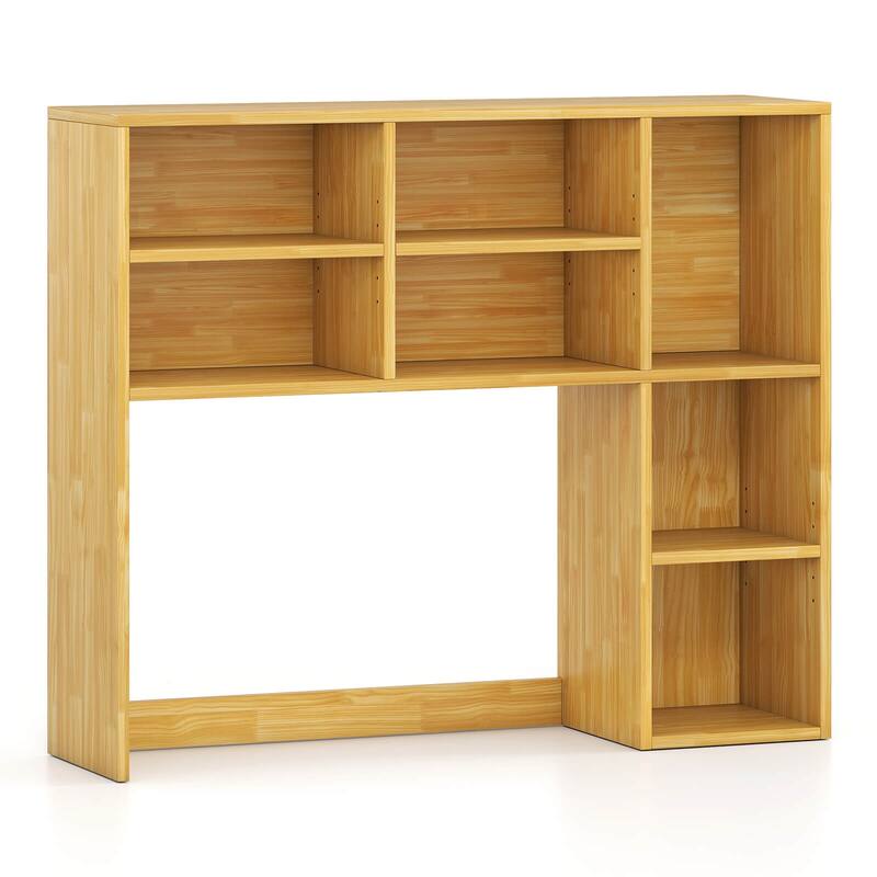 Costway Desktop Bookshelf Desk Storage Hutch with 7 Open Cubbies & 3 - See Details