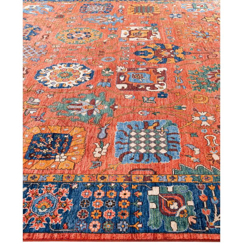 Serapi One-of-a-Kind Hand-Knotted Area Rug - Red - 9' 11" x 13' 8"