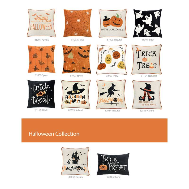 Trick or Treat Halloween Lumbar Pillow