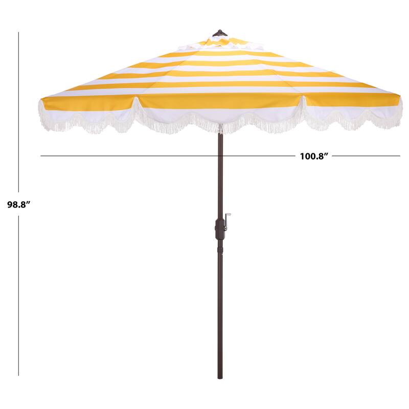 SAFAVIEH Outdoor Living Lucerna 9ft Crank Umbrella