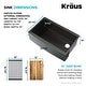 preview thumbnail 94 of 100, KRAUS Kore Workstation Farmhouse Apron Stainless Steel Kitchen Sink