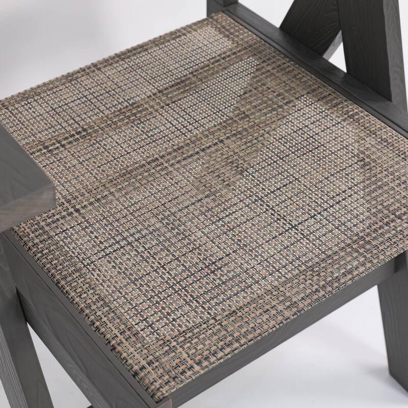 Rossetta Outdoor All-Season Woven Checkered Design Weather-Resistant Chair