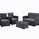 Option Grey Cushions + Black Frame