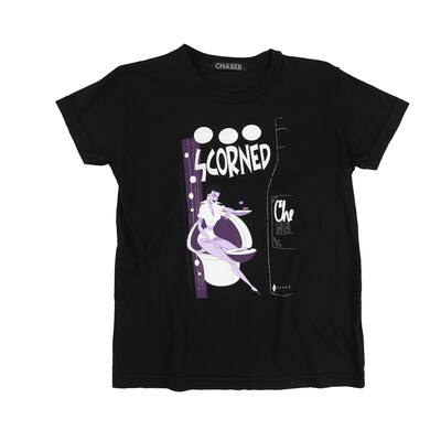 Chaser Womens Scorned Chenel Graphic T-Shirt,, Black, Large