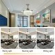 preview thumbnail 3 of 7, 36in Silver Crystal LED Lighted Ceiling Fan Invisible Blades