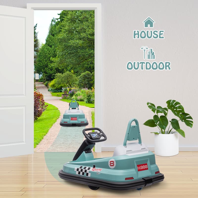 Kids Bumper Car, 6V Ride on Toys Electric Vehicle for Best Kids Gift, Red