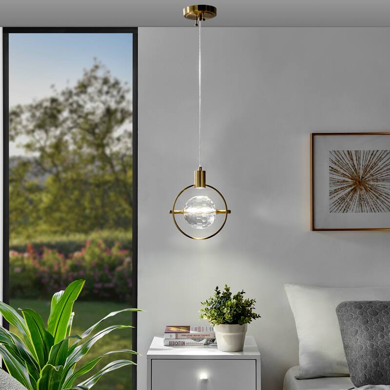 Hollywood 1 Light Pendant // Gold