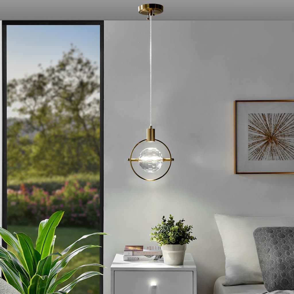 Hollywood 1 Light Pendant // Gold