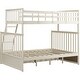 preview thumbnail 23 of 30, Twin Over Full Bunk Bed with Storage Drawers, Wooden Bunk Bed with Ladder and Safety Guard Rails