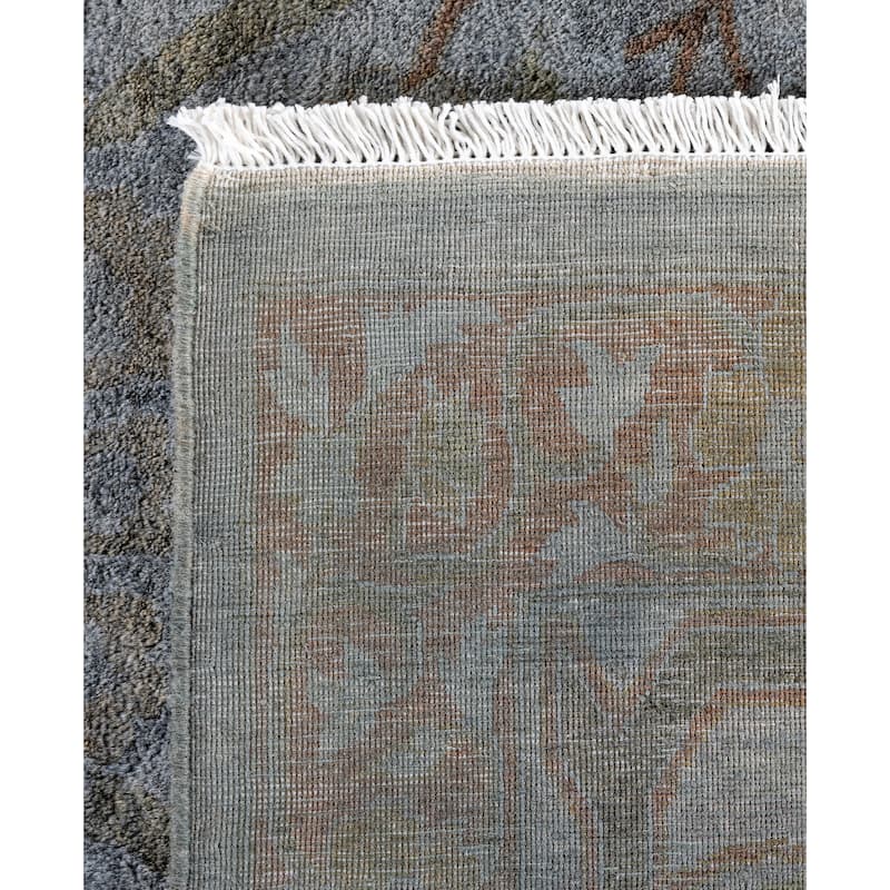 Overdyed One-of-a-Kind Hand-Knotted Area Rug - Gray - 9' 3" x 12' 0"
