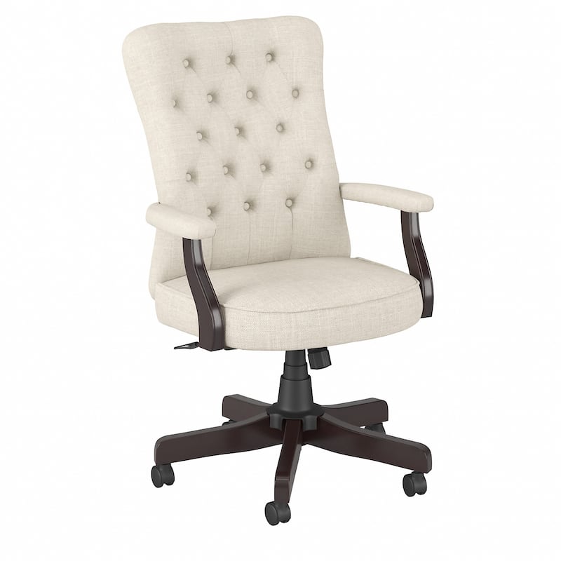 Salinas High Back Tufted Office Chair with Arms by Bush Furniture