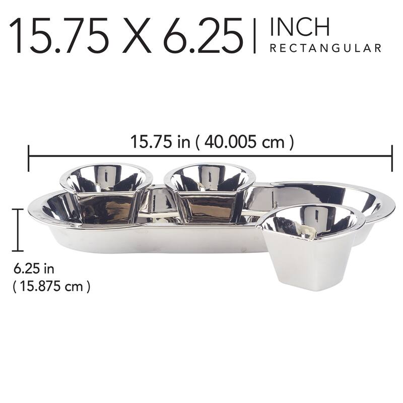 Certified International Derby Day at the Races Silver Plated 3-D Horseshoe 4 pc Tray Set
