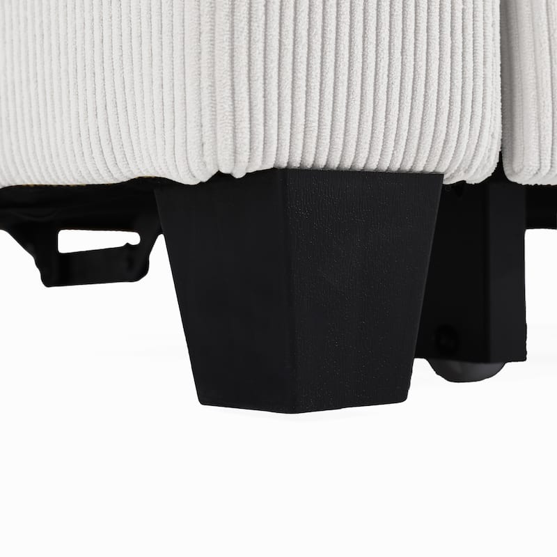 3-in-1 Corduroy Sleeper Sofa Pull-Out Bed Convertible Adjustable Loveseat with USB Port