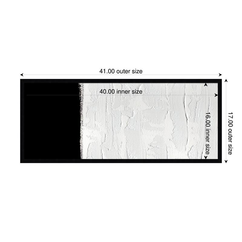 Amanti Art Framed Fabric Pinboard Silence by Uplusmestudio Printed Bulletin Board - Board Size 40 x 16