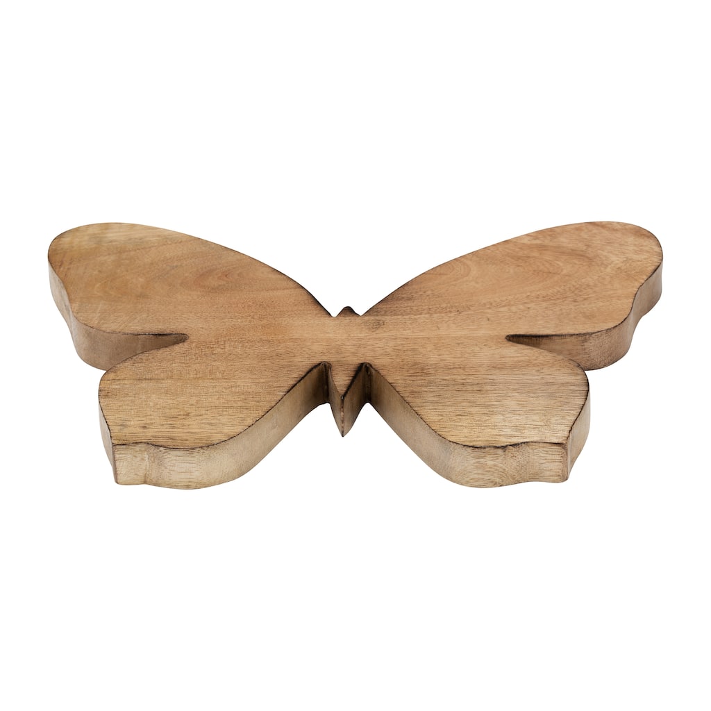 Sagebrook Home Wooden Butterfly Statue