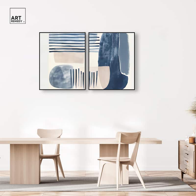 Fluid Inertia II Canvas Set of 2 by Art Remedy