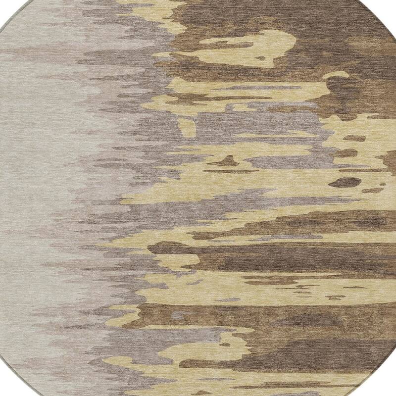 HomeRoots Abstract Transitional Rectangle Outdoor Rug