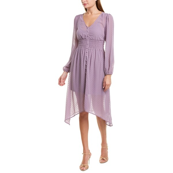 swiss dot midi dress