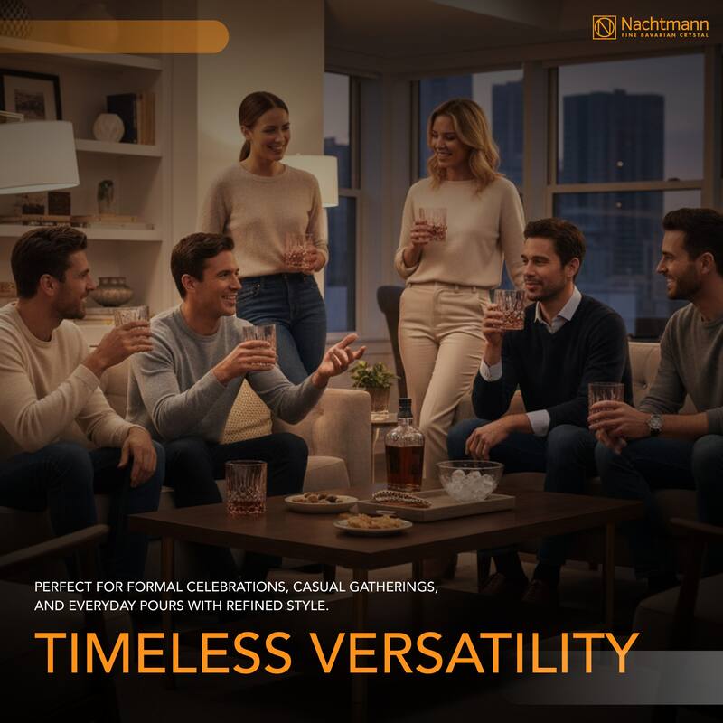 Nachtmann Set of 2 Noblesse Fine Glass Whiskey Tumblers