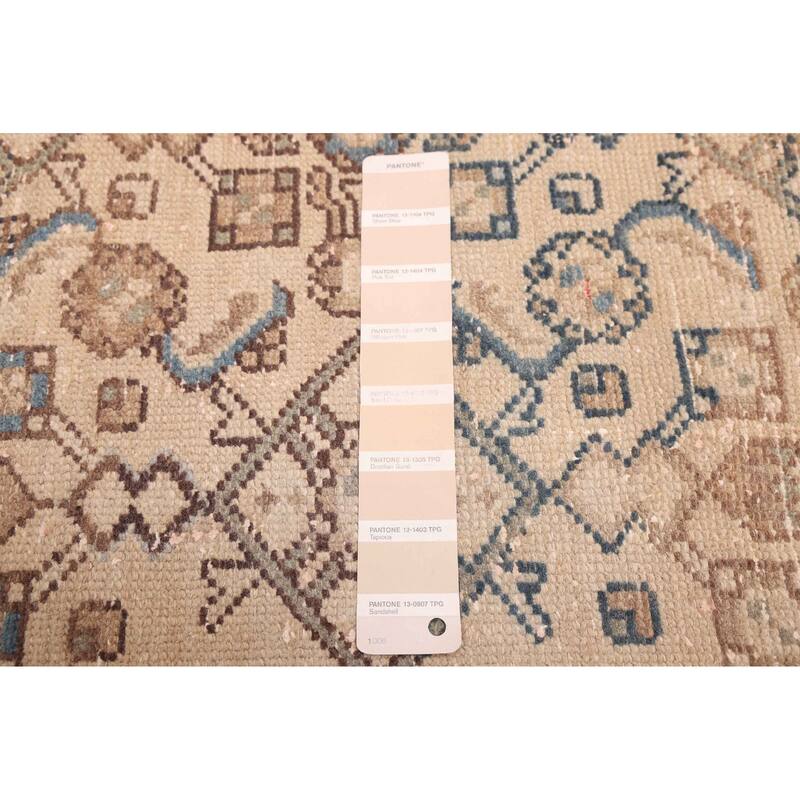ECARPETGALLERY Hand-knotted Antalya Vintage Beige Wool Rug - 4'4 x 6'9