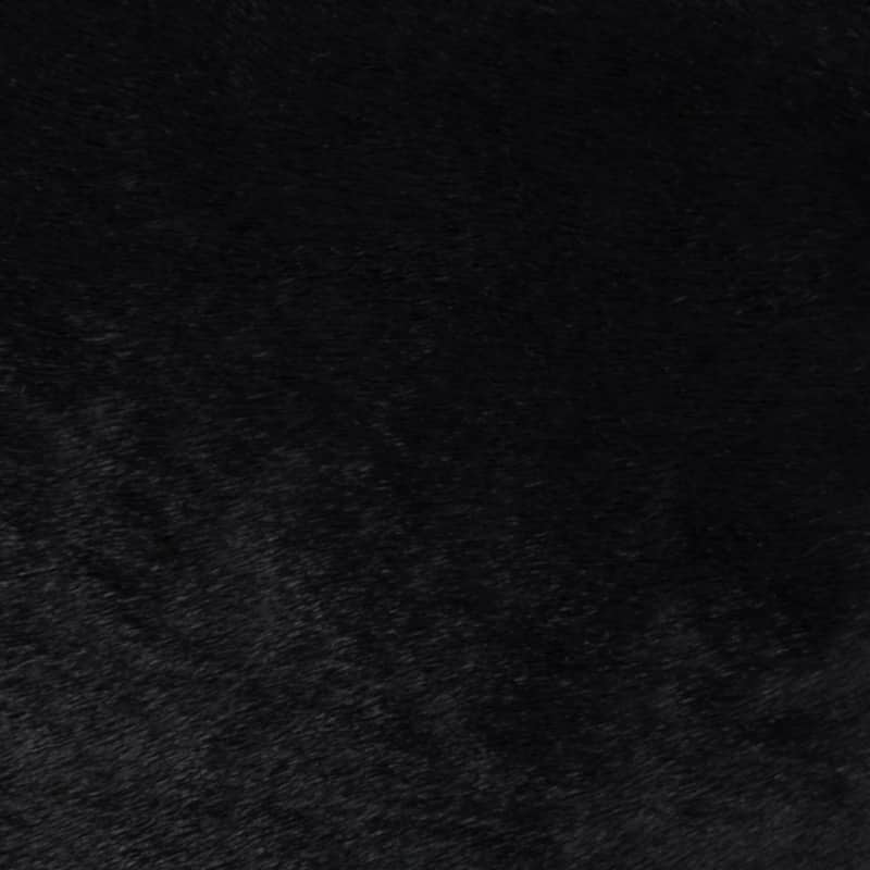 Ralphy Large Round Ottoman-Dark Hair on Hide