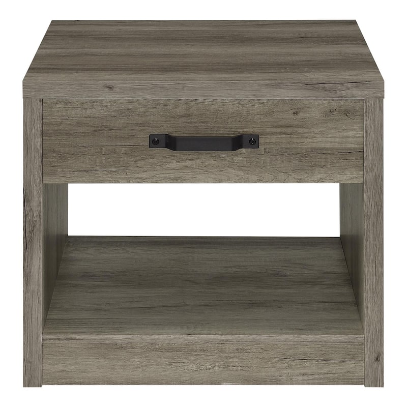 Dancey Grey Driftwood 1-Drawer End Table