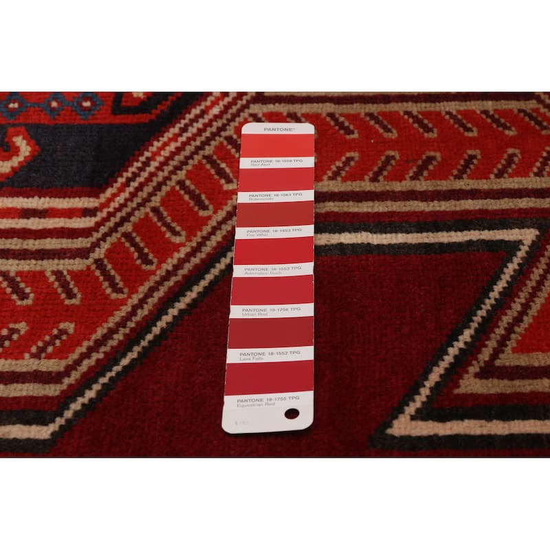 ECARPETGALLERY Hand-knotted Konya Anatolian Red Wool Rug - 3'10 x 11'1