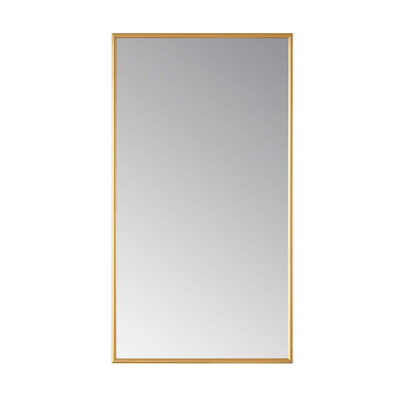 Viella 18" Bathroom Vanity Aluminum Framed Wall Mirror in Gold
