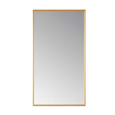 Viella 18" Bathroom Vanity Aluminum Framed Wall Mirror in Gold