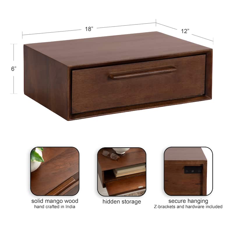 Kate and Laurel McCutcheon Wood Storage Shelf