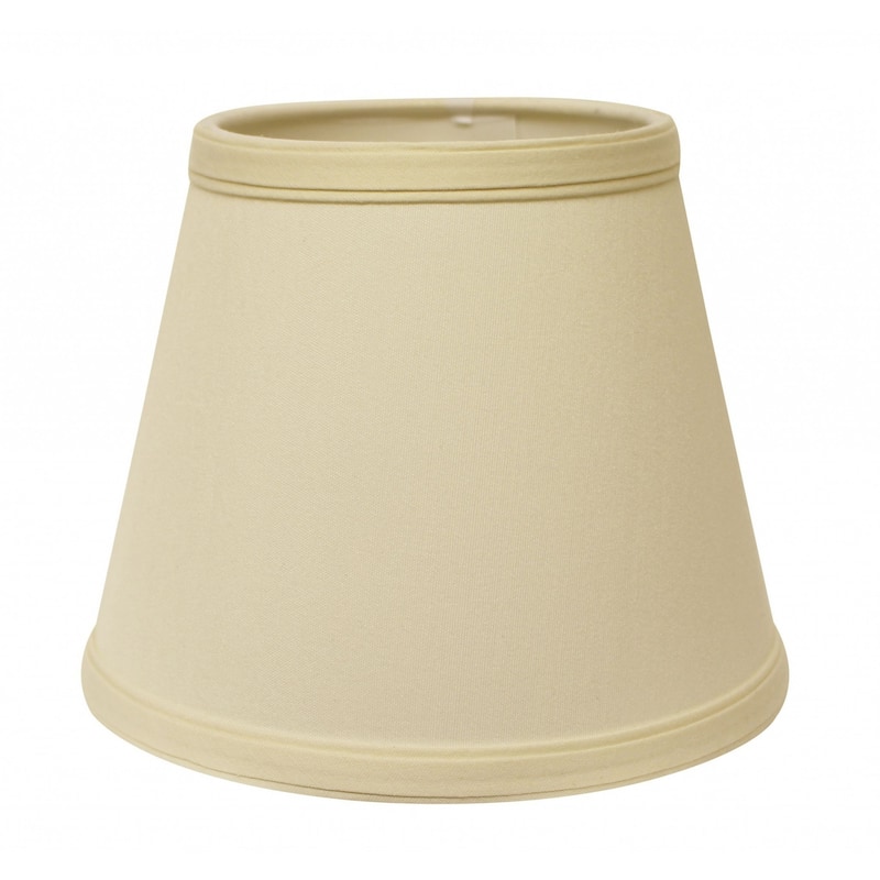 12" Ivory Hardback Empire Slanted Slanted No Slub Lampshade - 12"x8"x8"