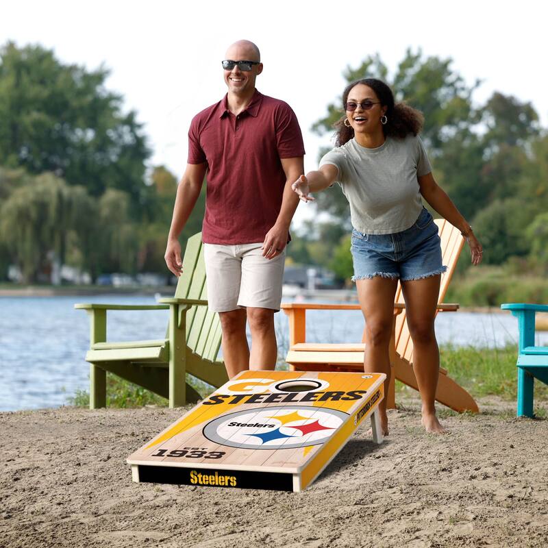 Pittsburgh Steelers NFL 2x4 Cornhole Board Set