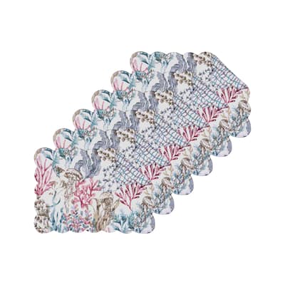 Delphina Reef Cotton Placemat Machine Washable Set of 6