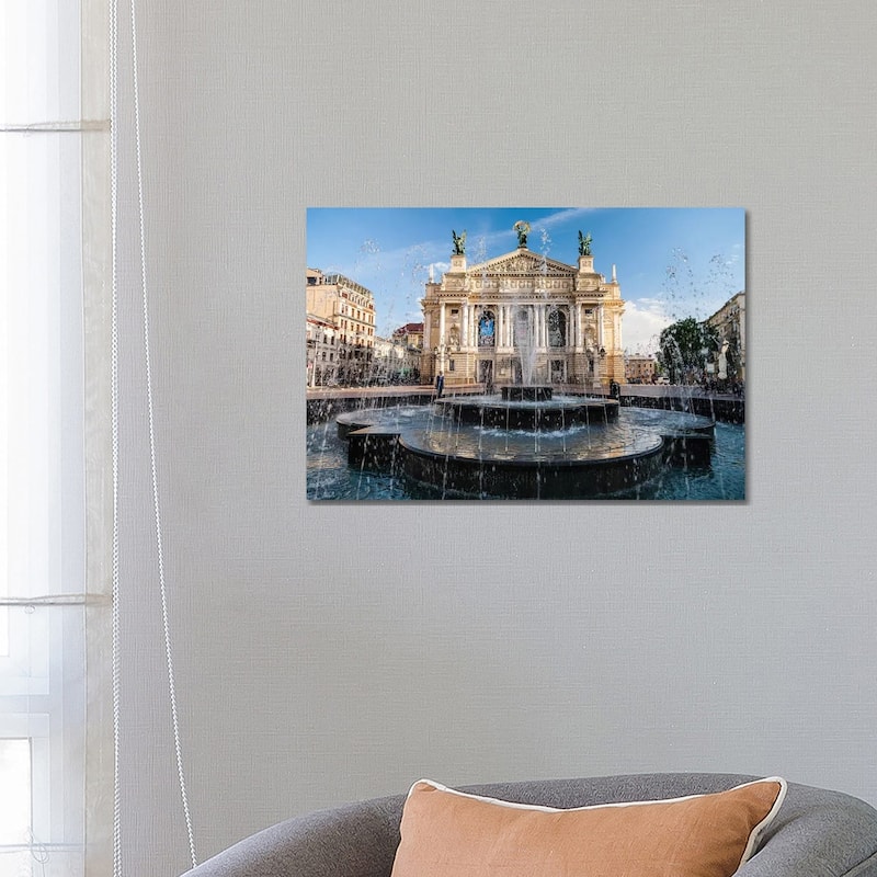 iCanvas "Ukraine, Lviv Theatre Of Opera And Ballet" by Mikolaj Gospodarek Canvas Print - 18x26x1.5