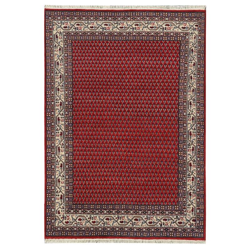 HERAT ORIENTAL Hand-knotted Mir Wool Rug - 4x6 - Red