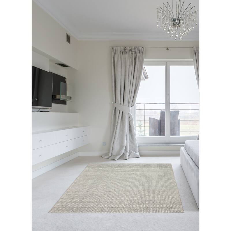 ECARPETGALLERY Braid weave Sienna Turquoise Wool Rug - 5'0 x 8'0