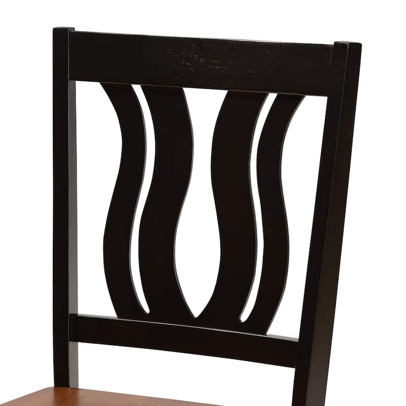 Fenton Mid-Century Modern 2-Piece Dining Chair Set