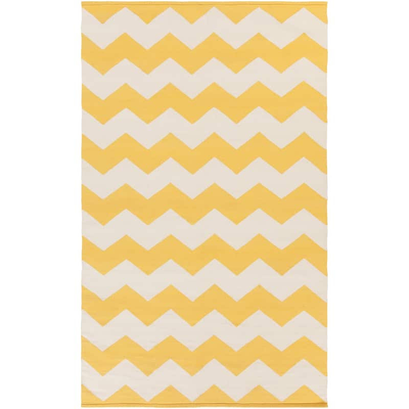 Hand-Woven Macy Chevron Cotton Rug