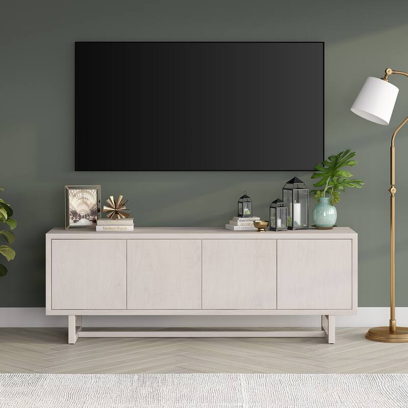 Cutler Rectangular TV Stand for TV's up to 75" - 68" Wide - Alder White