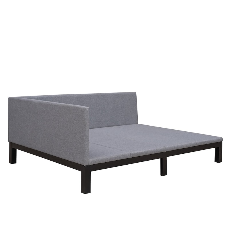 Merax Upholstered Daybed/Sofa Bed Frame Twin/Full Size Linen