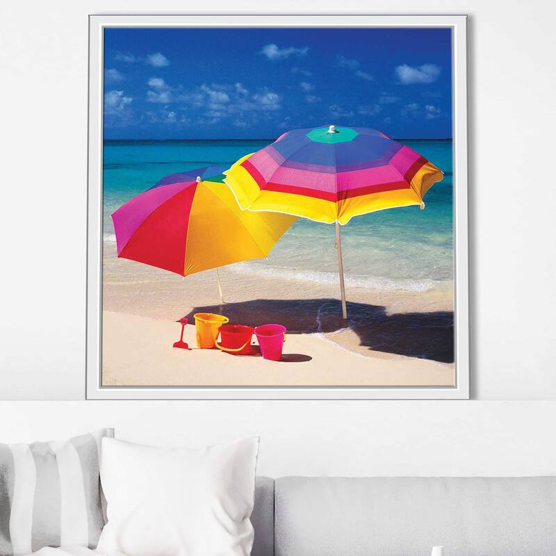 "Bright Beach I" Print on Floating Canvas