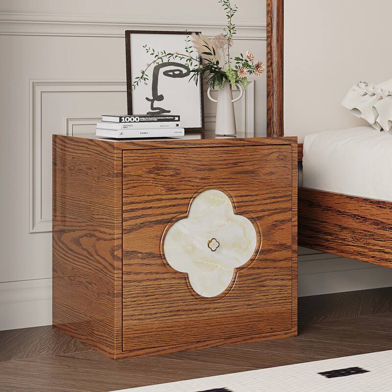 19.6'' W Nightstand With Storage, Bedside Table, Accent Cabinet With Door