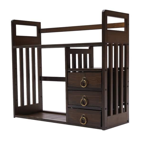 Bamboo Desktop Organizer with 3 Drawers - Bed Bath & Beyond - 41674195