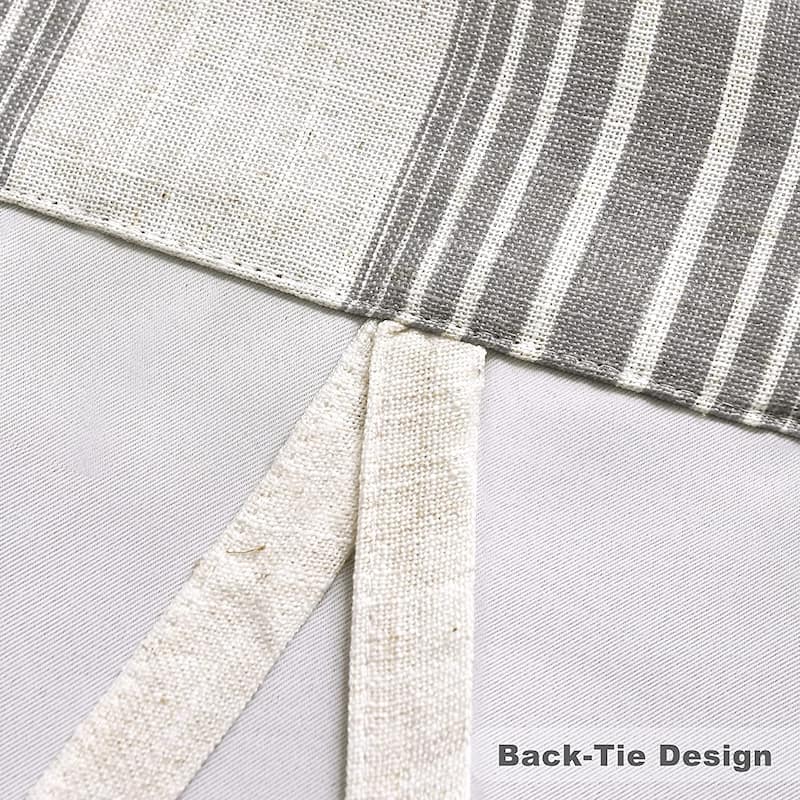 DriftAway Chris Vertical Striped Pattern Blackout Room Darkening Tie Up
