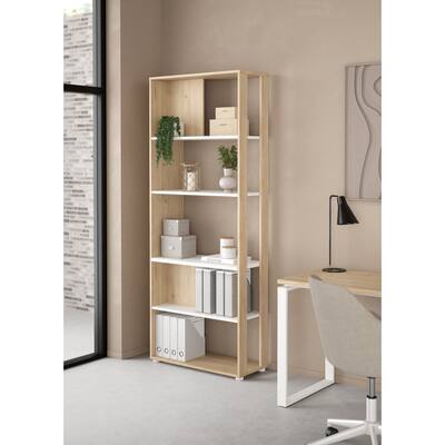 Carson Carrington Sign 5 Shelf Bookcase / Room Divider