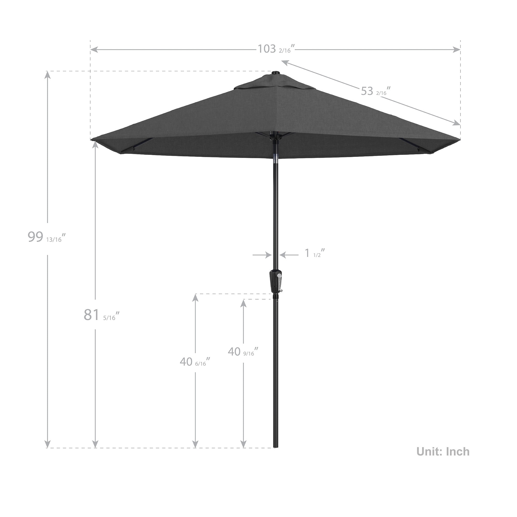 9 ft patio umbrella amazon 9-Foot Outdoor -Hexagonal Basic Push-Tilt or balcony into a cool and inviting oasis with this 9 Tilt 9FT Outdoor Patio Umbrella Outdoor